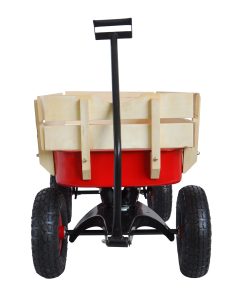 Outdoor Wagon All Terrain Pulling Wood Railing Air