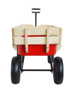 Outdoor Wagon All Terrain Pulling Wood Railing Air