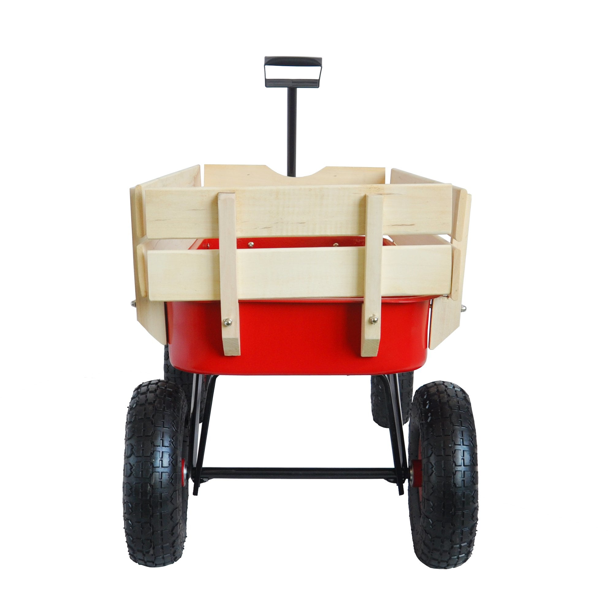 Outdoor Wagon All Terrain Pulling Wood Railing Air