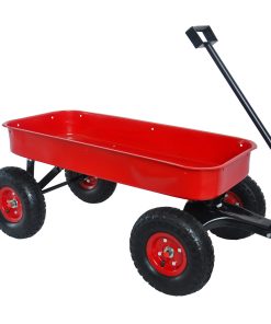 Outdoor Wagon All Terrain Pulling Wood Railing Air