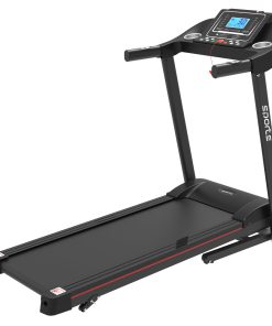 Smart Motorized Treadmill with Manual Incline and Air Spring & MP3, 5" LCD Display