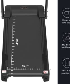Smart Motorized Treadmill with Manual Incline and Air Spring & MP3, 5
