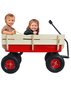 Outdoor Wagon All Terrain Pulling Wood Railing Air