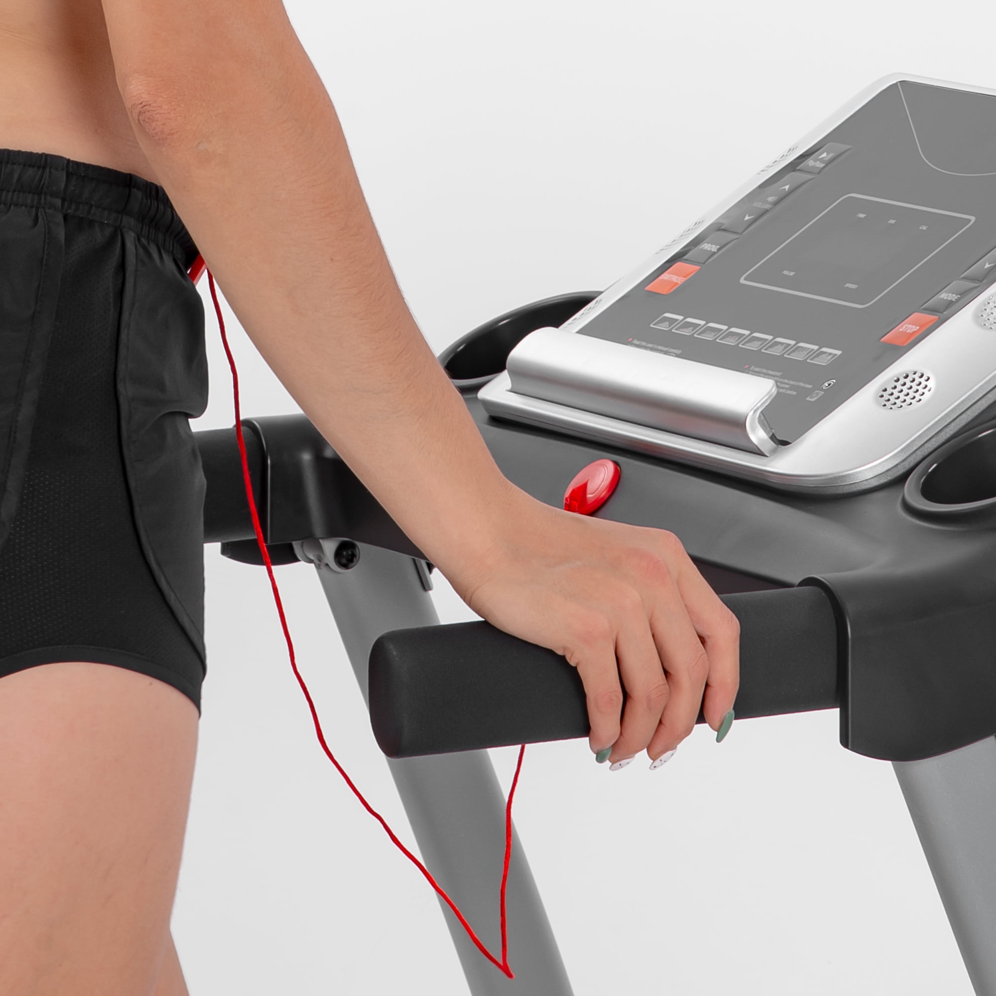 1.5HP Electric Running, Jogging & Walking Machine with Device Holder & Pulse Sensor