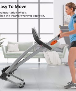 1.5HP Electric Running, Jogging & Walking Machine with Device Holder & Pulse Sensor