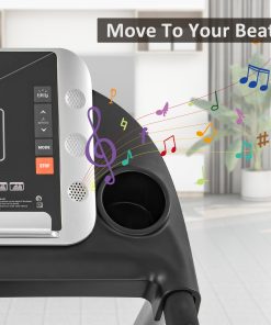 1.5HP Electric Running, Jogging & Walking Machine with Device Holder & Pulse Sensor