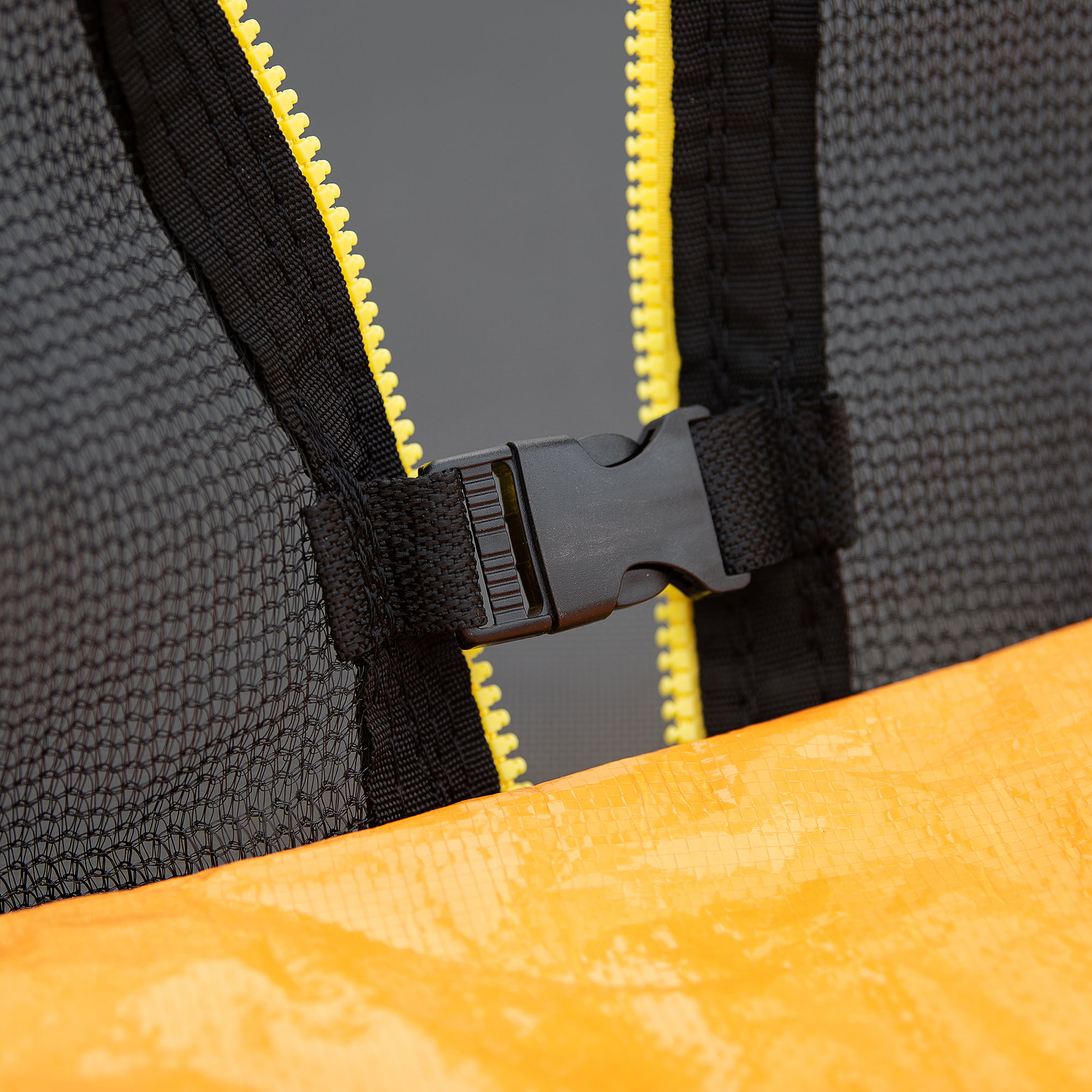 10ft Trampoline with Inner Safety Enclosure Net and Basketball Hoop