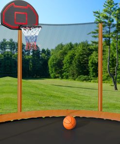 10ft Trampoline with Inner Safety Enclosure Net and Basketball Hoop