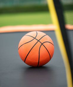 10ft Trampoline with Inner Safety Enclosure Net and Basketball Hoop