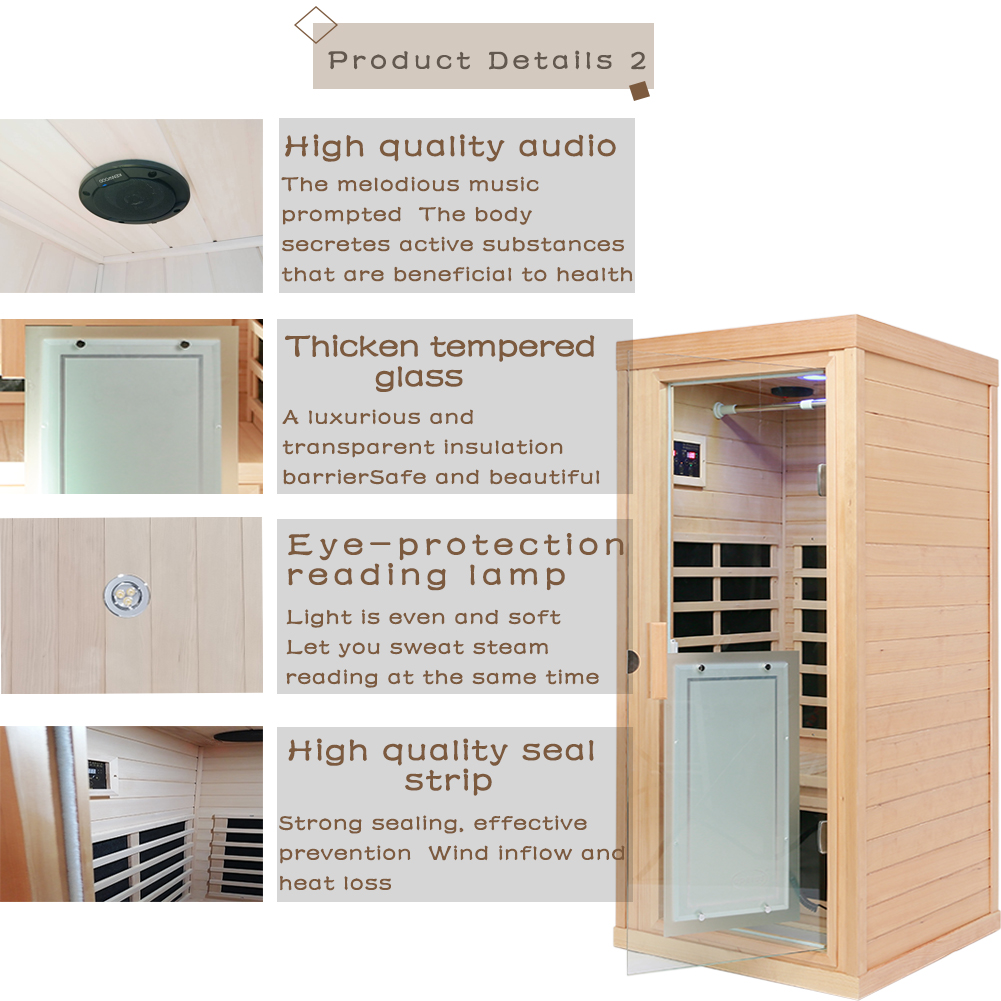 LT-906 Far One Person Infrared Sauna Room