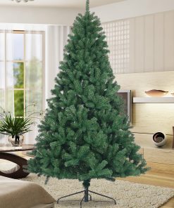 7.5ft Full Natural Spruce PVC Fir Christmas Tree