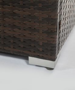 Outdoor Square Fire Pit Table With Propane Tank Cover