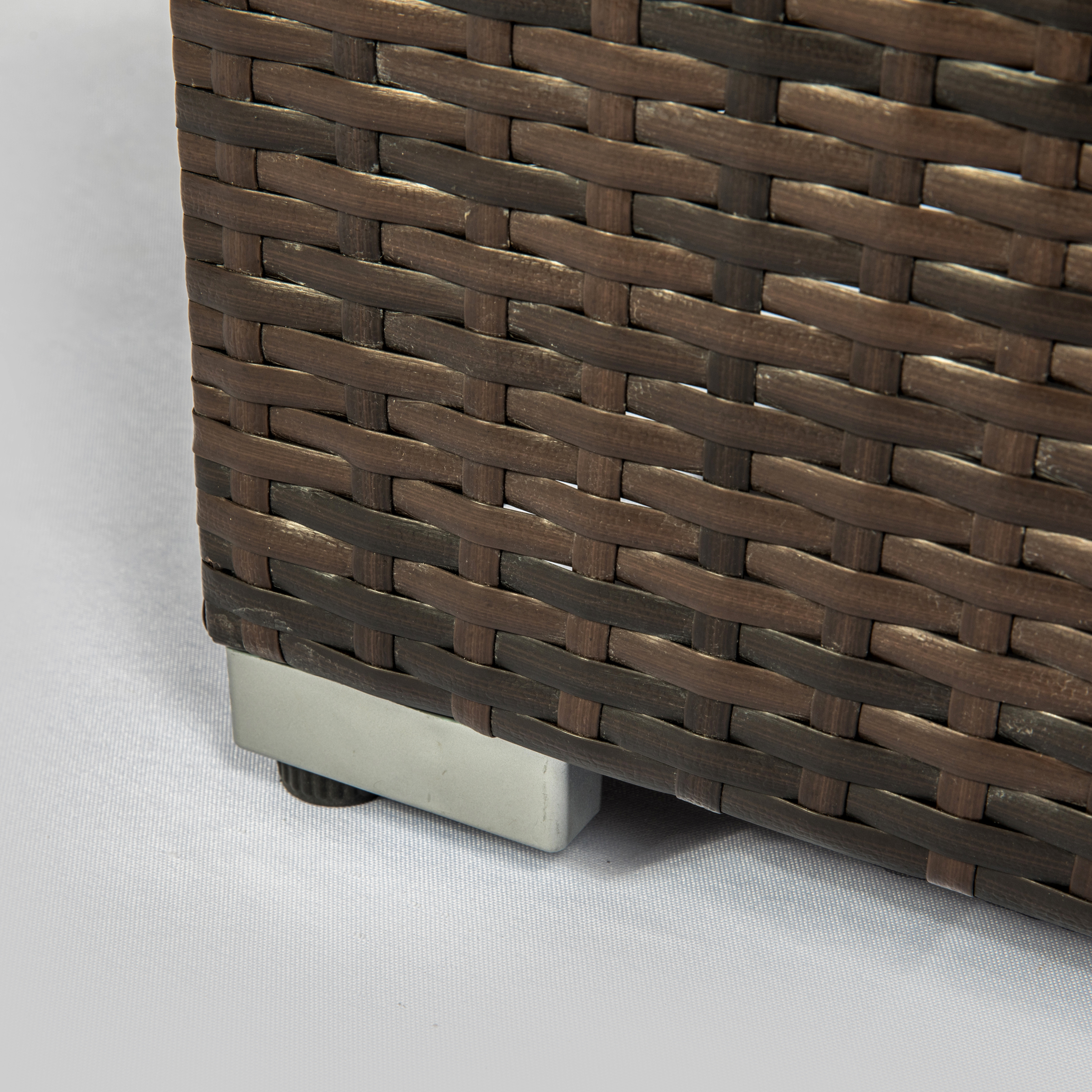 32” Rectangular Rattan Fire Pit Table