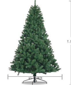 7.5ft Full Natural Spruce PVC Fir Christmas Tree