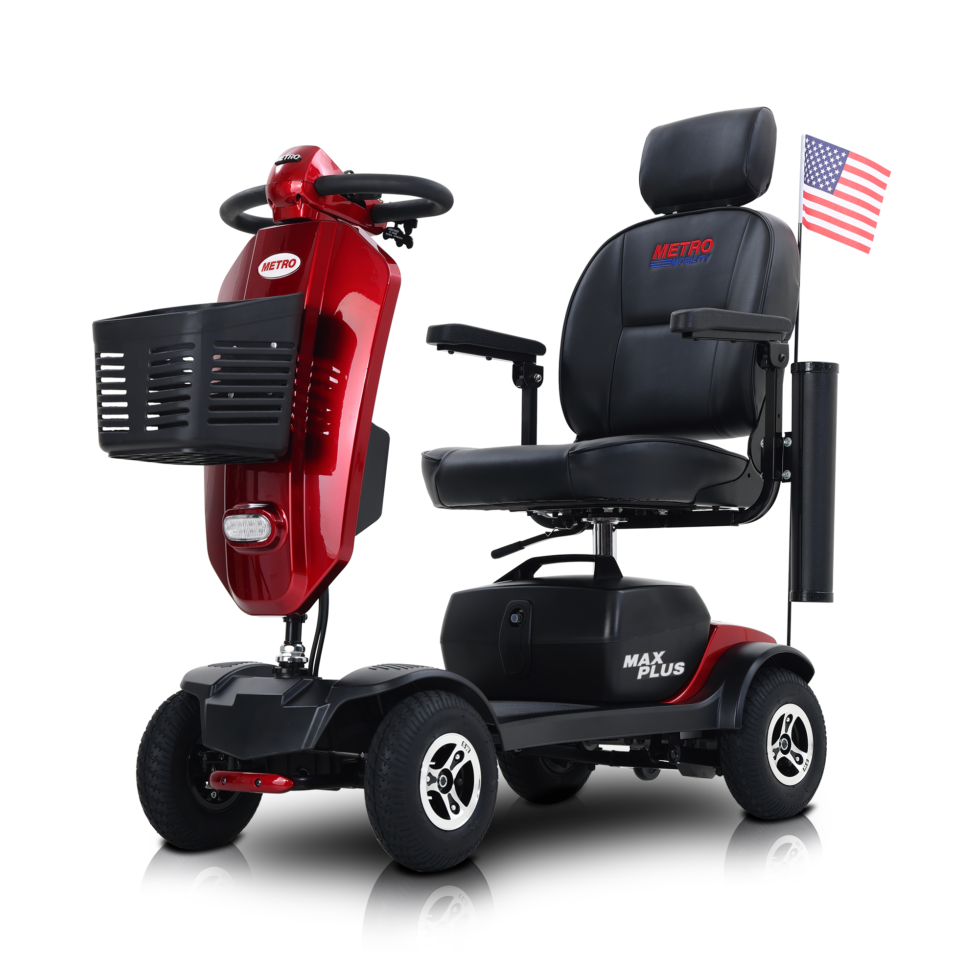 MAX PLUS 4 Wheels Outdoor Compact Mobility Scooter