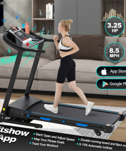 Foldable 3.25HP Workout Running Machine Walking