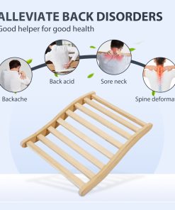 S-Shape Canadian Natural Wood Hemlock Sauna Backrest