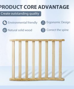 S-Shape Canadian Natural Wood Hemlock Sauna Backrest