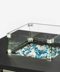 Square Glass Windshield For Square Fire Table