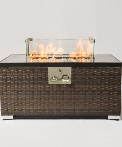 Rectangular Glass Windshield For Square Fire Table