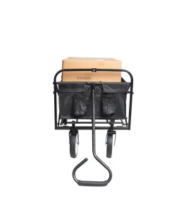 Folding Wagon Garden Cart, Black