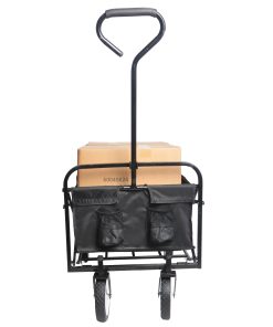 Folding Wagon Garden Cart, Black