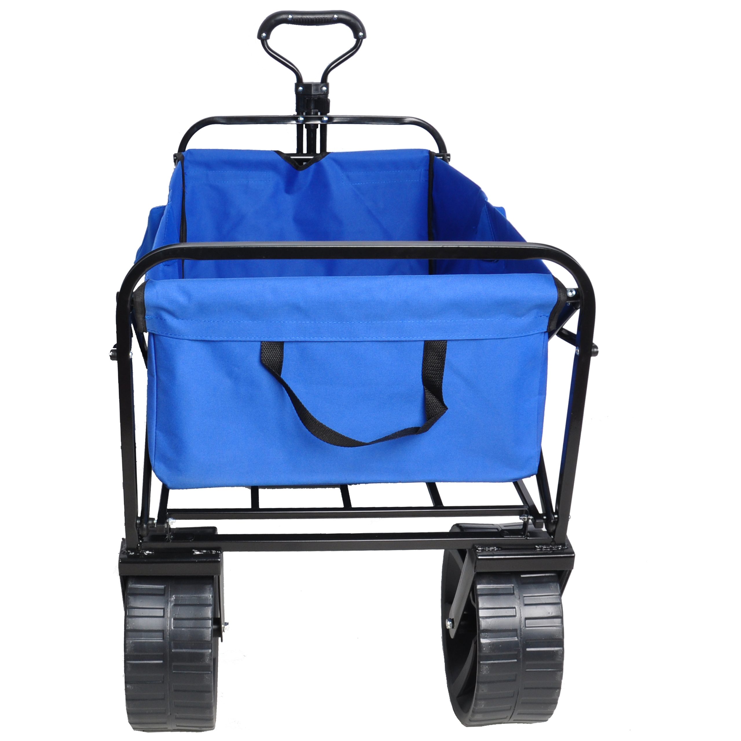 Folding Wagon Garden Cart, Blue