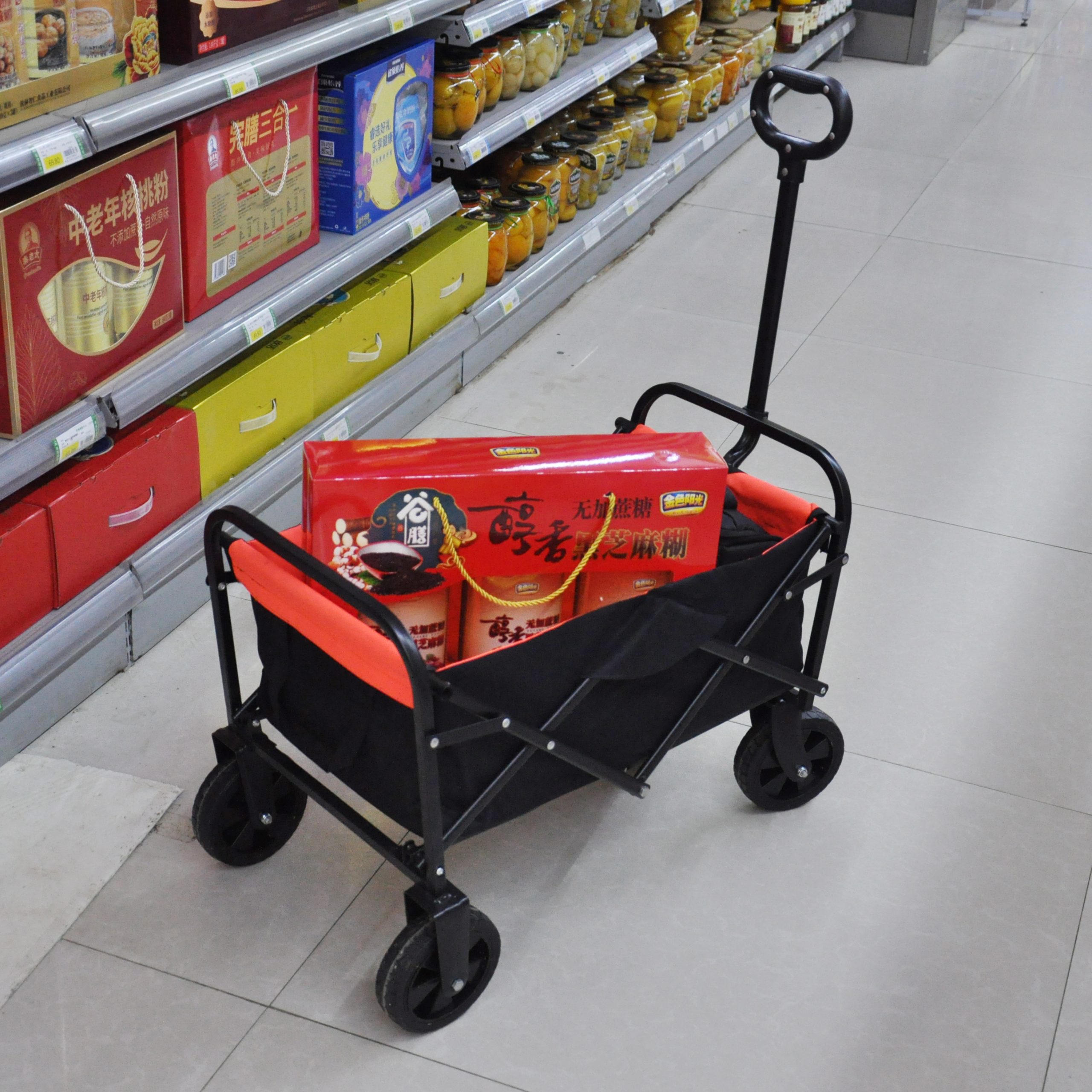 Folding Wagon Shopping Cart