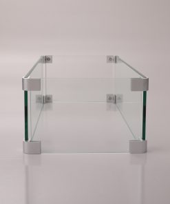 Rectangular Glass Windshield For Square Fire Table