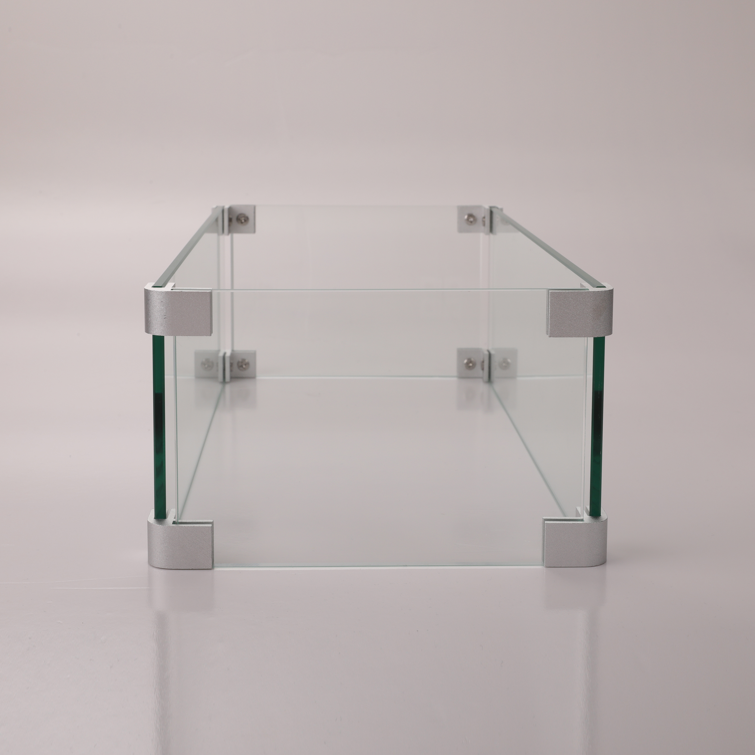 Rectangular Glass Windshield For Square Fire Table