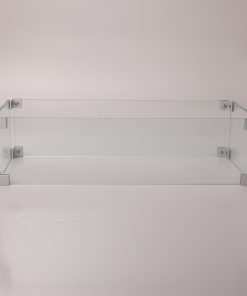 Rectangular Glass Windshield For Square Fire Table