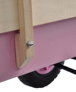 Outdoor All Terrain Wagon Cart with Wood Railing Air Tires