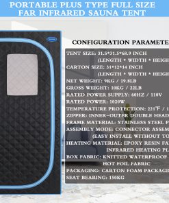 Portable Plus Type Full Size Far Infrared Sauna Tent