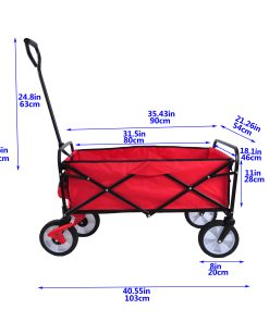 Folding Garden Wagon Cart