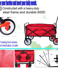 Folding Garden Wagon Cart