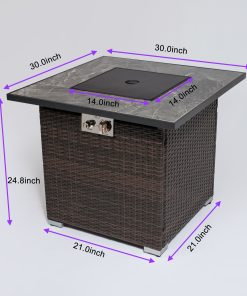 Outdoor Gas Fire Pit Table
