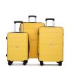 Spinner Wheels PP 3 Piece Luggage Sets