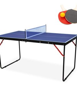 Midsize Foldable & Portable Ping Pong Table Set