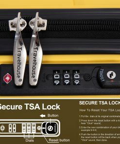 Spinner Wheels PP 3 Piece Luggage Sets