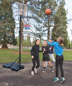 Portable Basketball Hoop Stand with Wheels for Youth