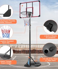 Portable Basketball Hoop System, 32 Inch Backboard