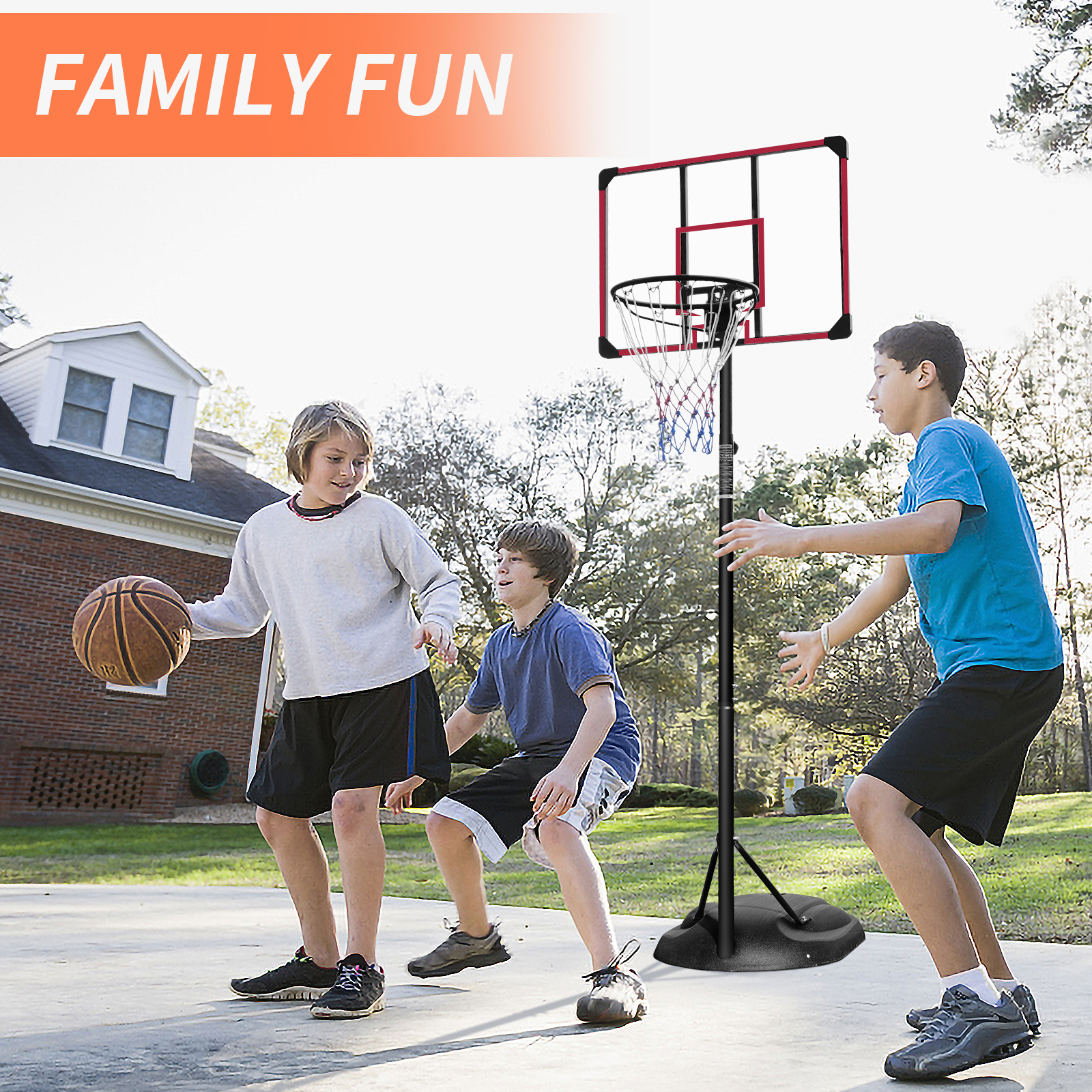 Portable Basketball Hoop System, 32 Inch Backboard