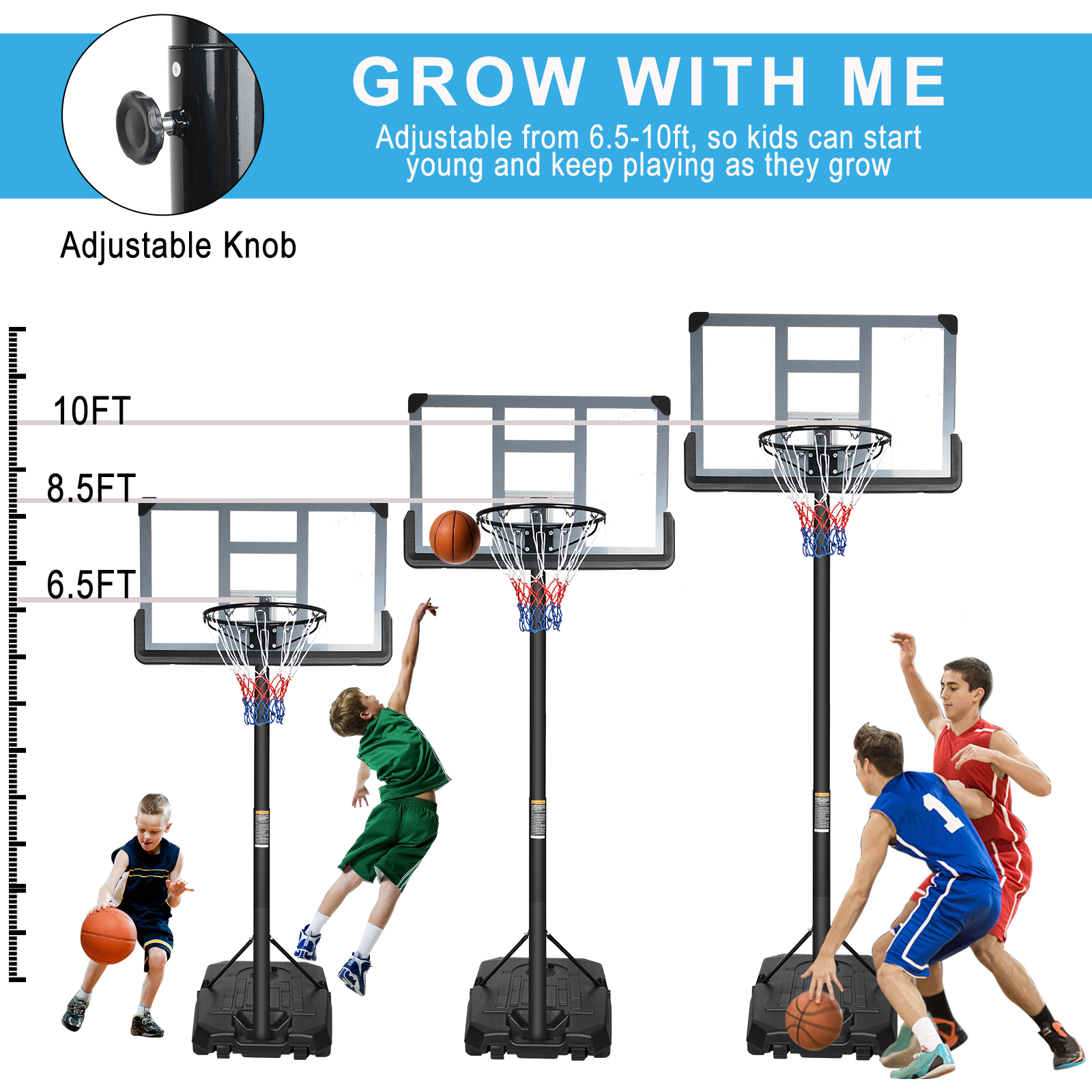 Outdoor Indoor Basketball Goal Game Play Set