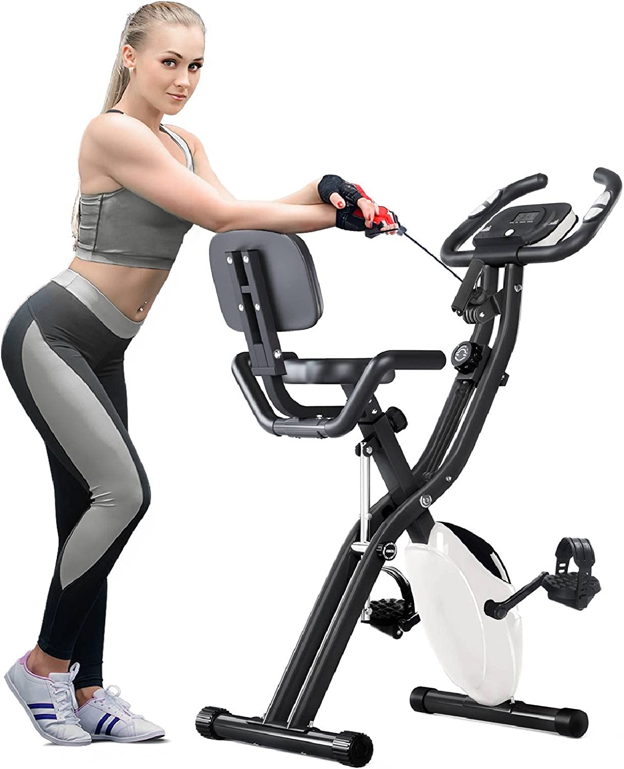 Merax 3 in 1 Adjustable Folding Exercise Bike