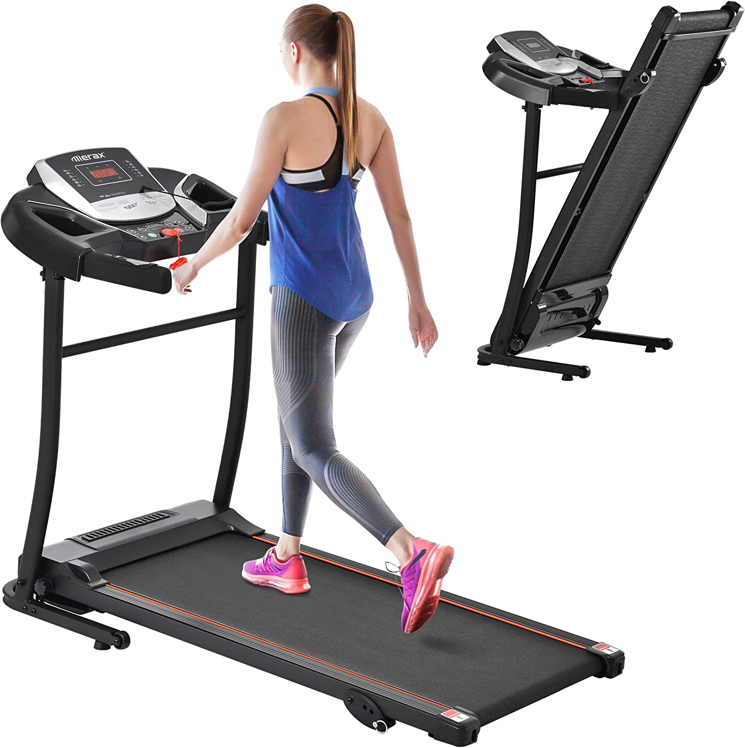 Merax Easy Assembly Folding Treadmill