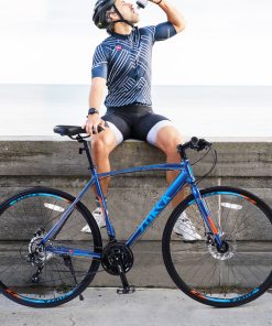 24 Speed Hybrid Bike, Blue