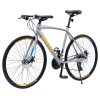 24 Speed Hybrid Bike, Sliver