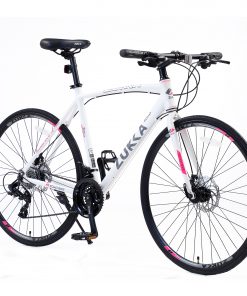 24 Speed Hybrid Bike, White