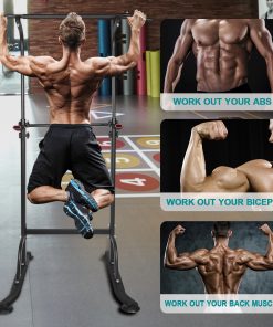Power Tower Workout Dip Station Pull Up Bar