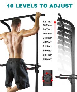 Power Tower Workout Dip Station Pull Up Bar